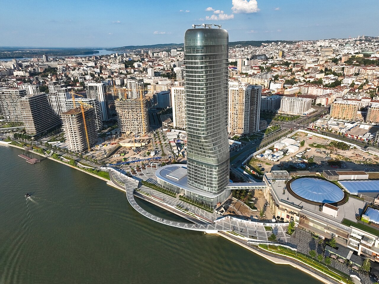 Contemporary office building in Belgrade, Serbia